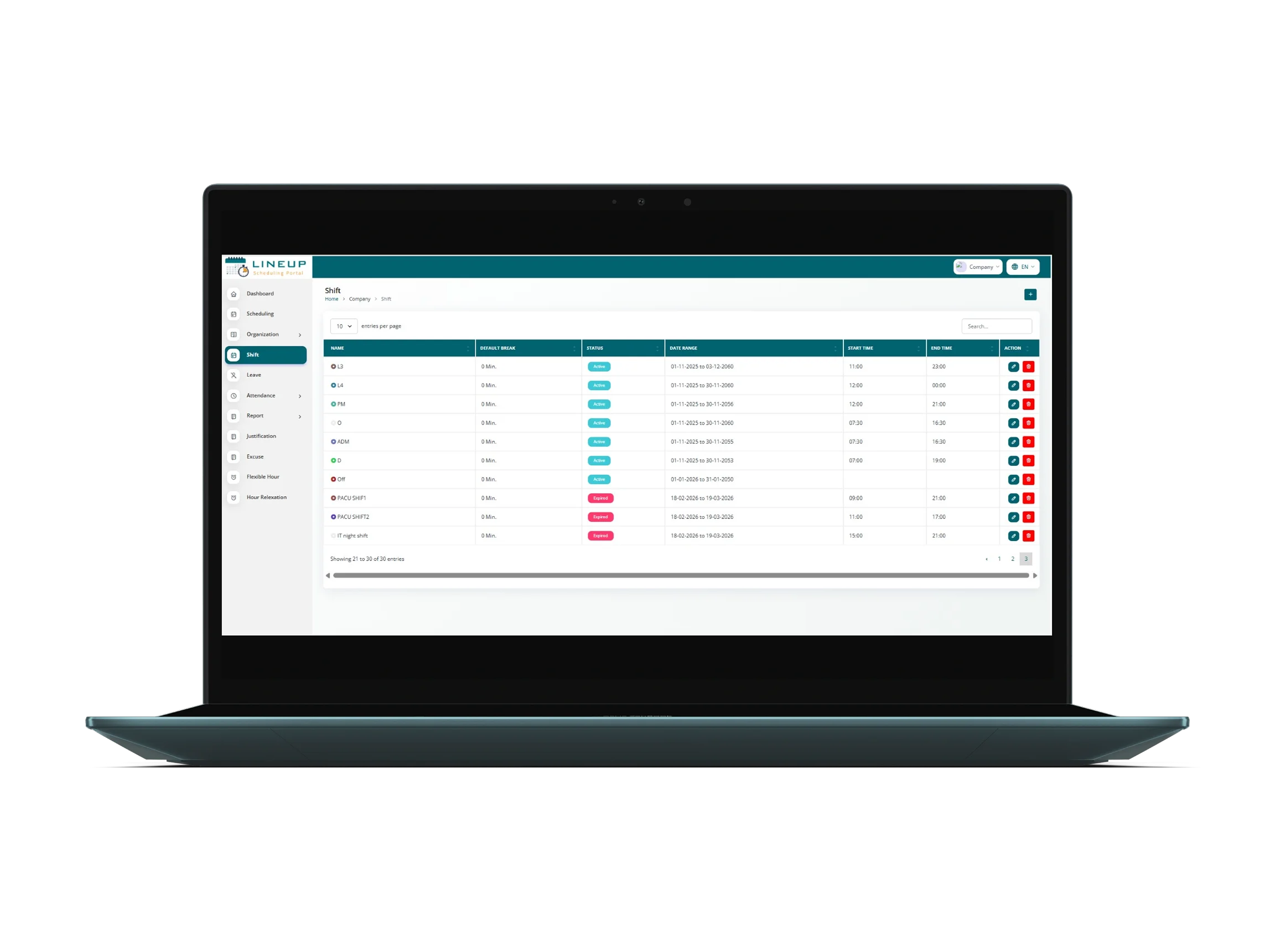 Lineup App Portal